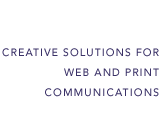 Creative solutions for web and print communications